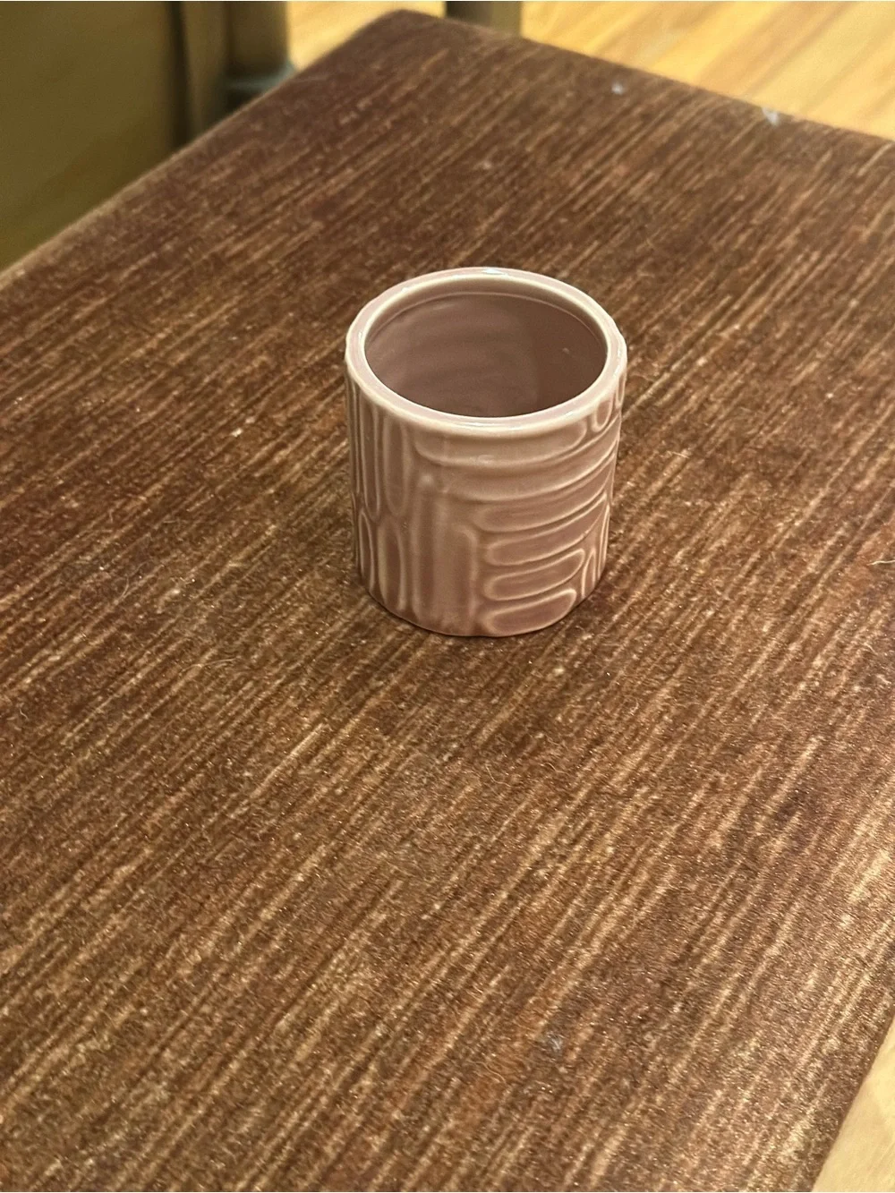 Blush Pink Textured Ceramic Vase